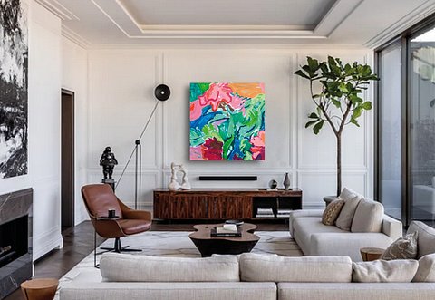 Friendship painting 1 in room